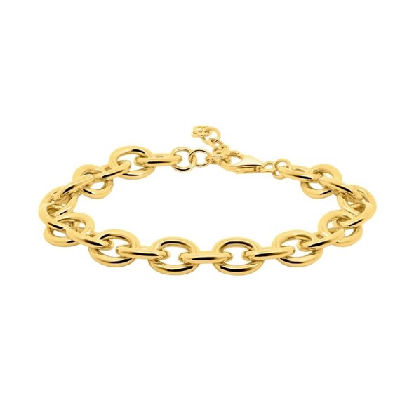 CELI Oval Link Bracelet in Silver Vermeil - Picture 1 of 4